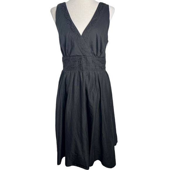 Calvin Klein Dresses & Skirts - Calvin Klein Cotton Sleeveless Embroidered Black Dress Size 14